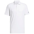adidas Ultimate365+ Go-To Print Polo Shirt - White/Grey Three