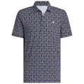 adidas Ultimate365+ Soft Print Polo Shirt - Collegiate Navy/White