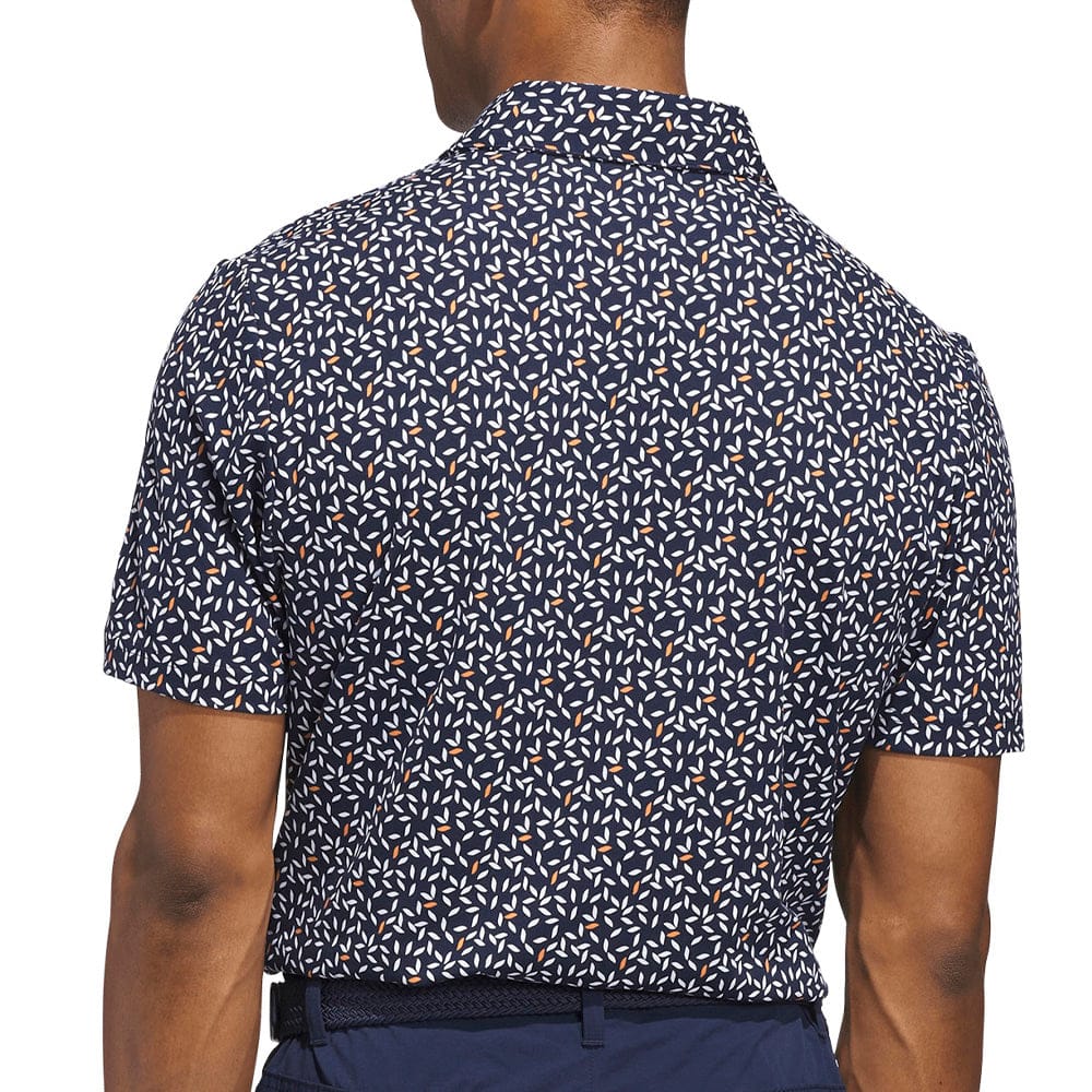 adidas Ultimate365+ Soft Print Polo Shirt - Collegiate Navy/White