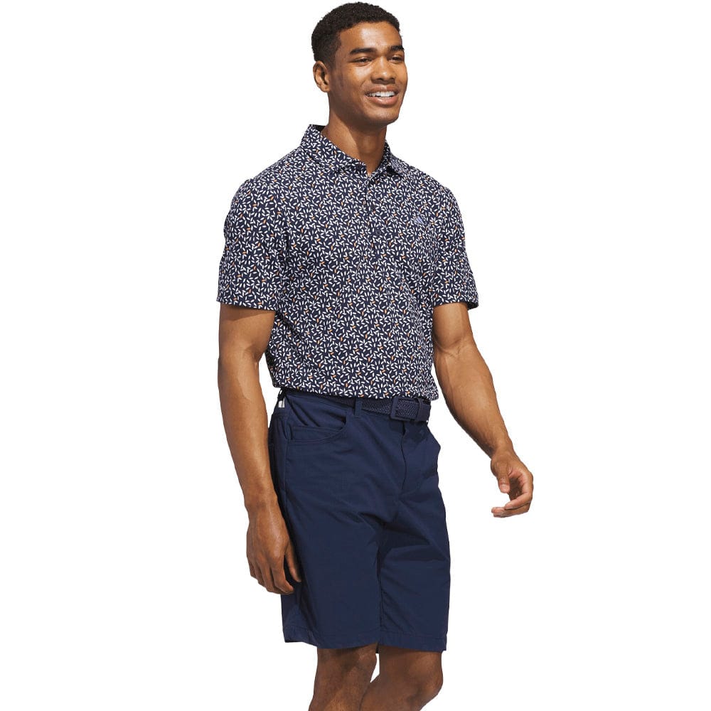 adidas Ultimate365+ Soft Print Polo Shirt - Collegiate Navy/White