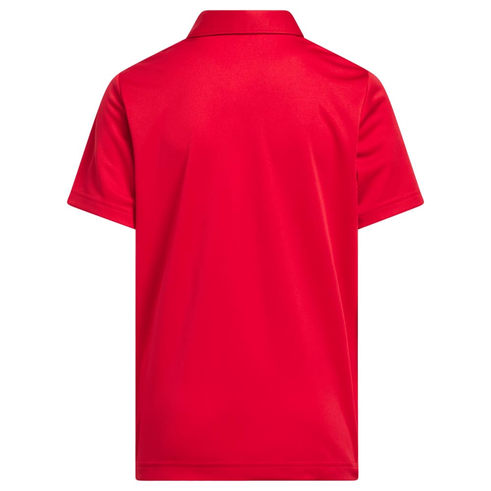 adidas Youth Performance Short Sleeve Polo Shirt - Collegiate Red