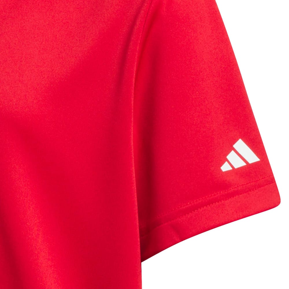 adidas Youth Performance Short Sleeve Polo Shirt - Collegiate Red