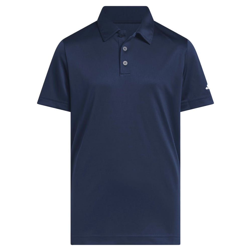 adidas Youth Performance Short Sleeve Polo Shirt - Collegiate Navy