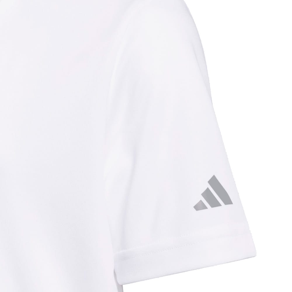 adidas Youth Performance Short Sleeve Polo Shirt - White