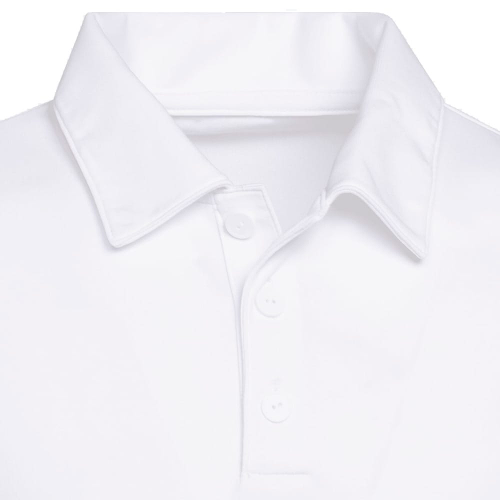 adidas Youth Performance Short Sleeve Polo Shirt - White