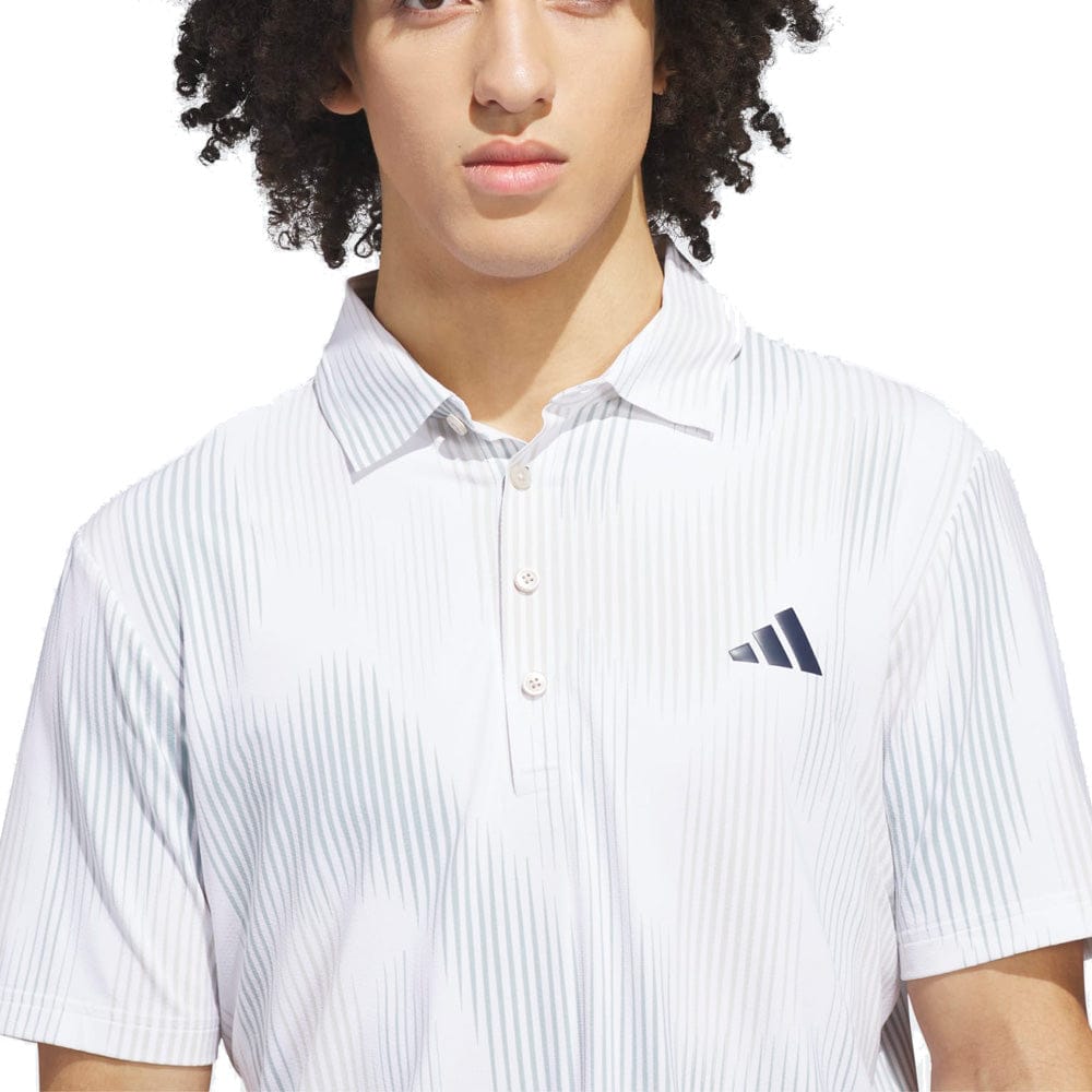 adidas Ultimate365 Tour Cool Feel Print Polo Shirt - Wonder Sage