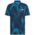 adidas Ultimate365 Tour Cool Feel Print Polo Shirt - Lucid Ray Blue