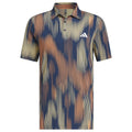 adidas Ultimate365 Tour Cool Feel Print Polo Shirt - Semi Ice Tangerine