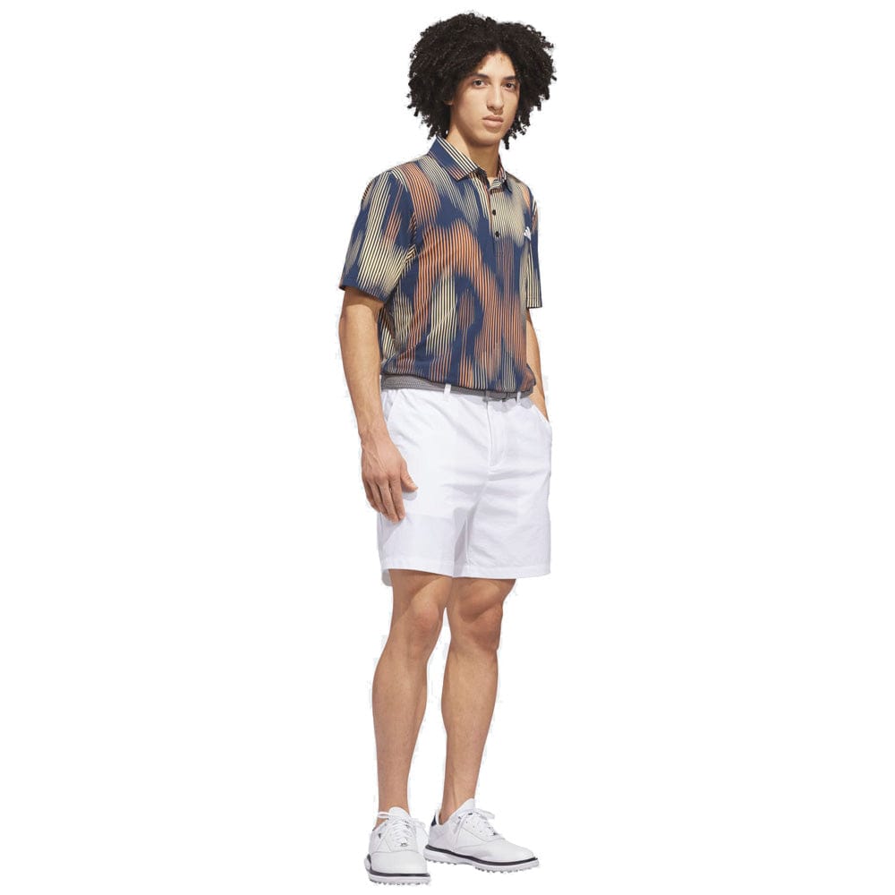 adidas Ultimate365 Tour Cool Feel Print Polo Shirt - Semi Ice Tangerine