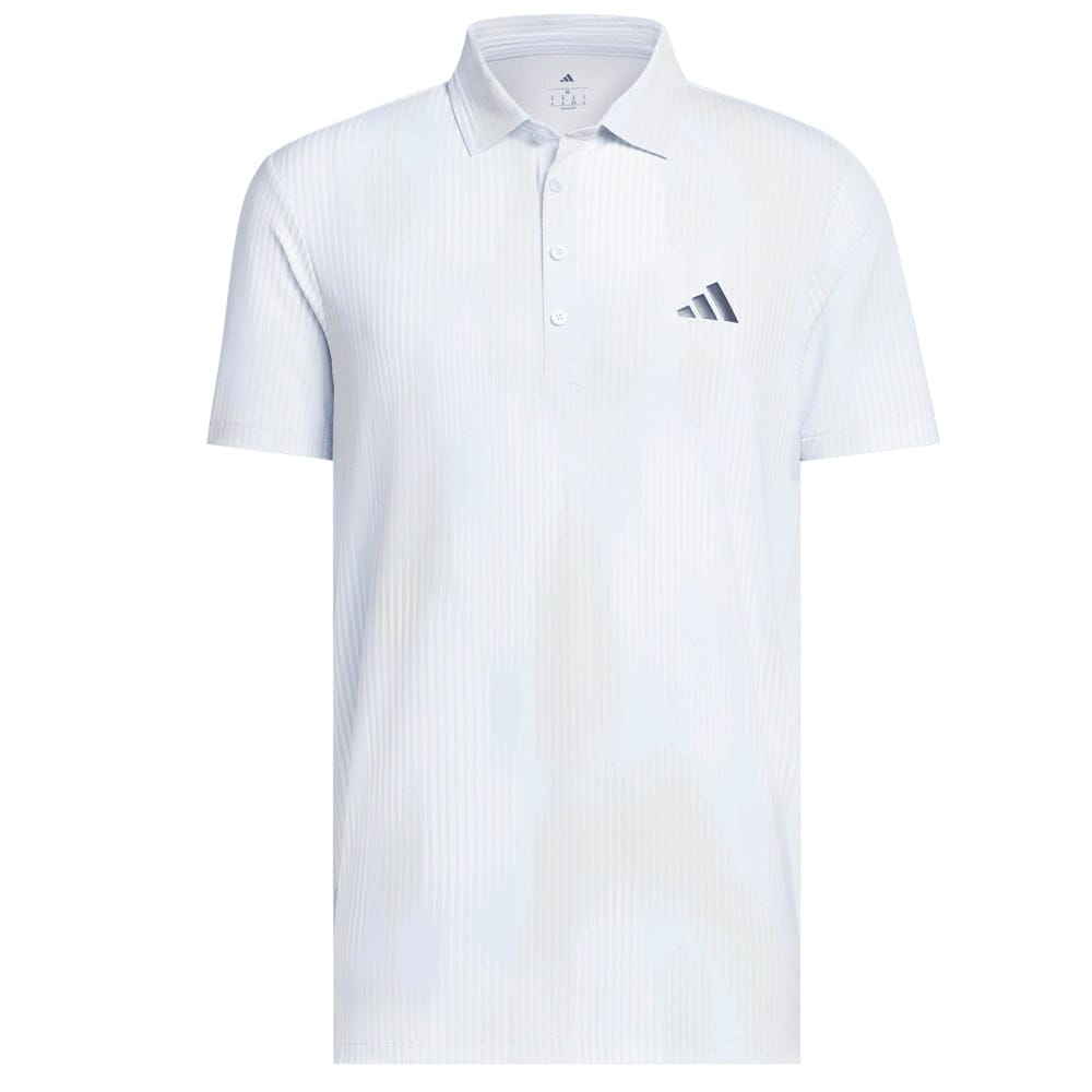 adidas Ultimate365 Tour Cool Feel Print Polo Shirt - Crystal Sky