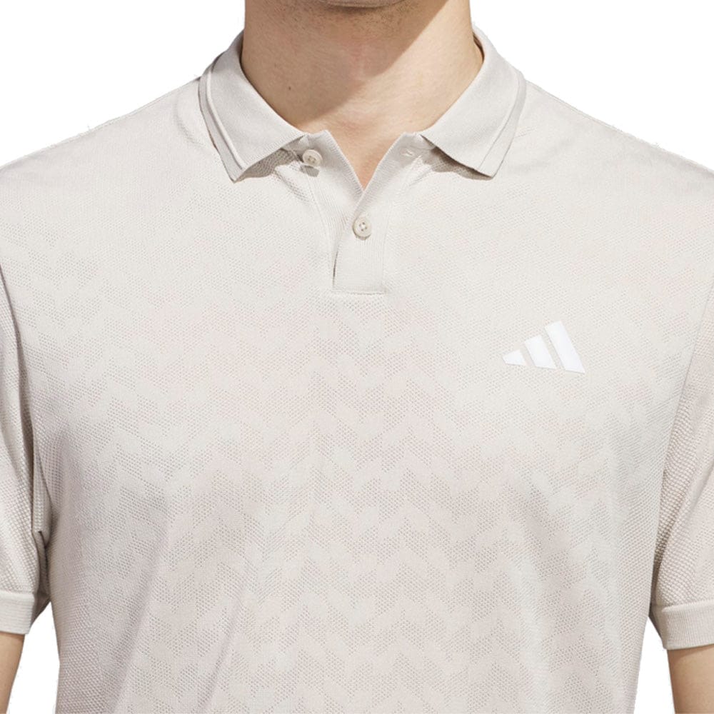 adidas Ultimate365 Tour Seamless Polo Shirt - Wonder Alumina/White