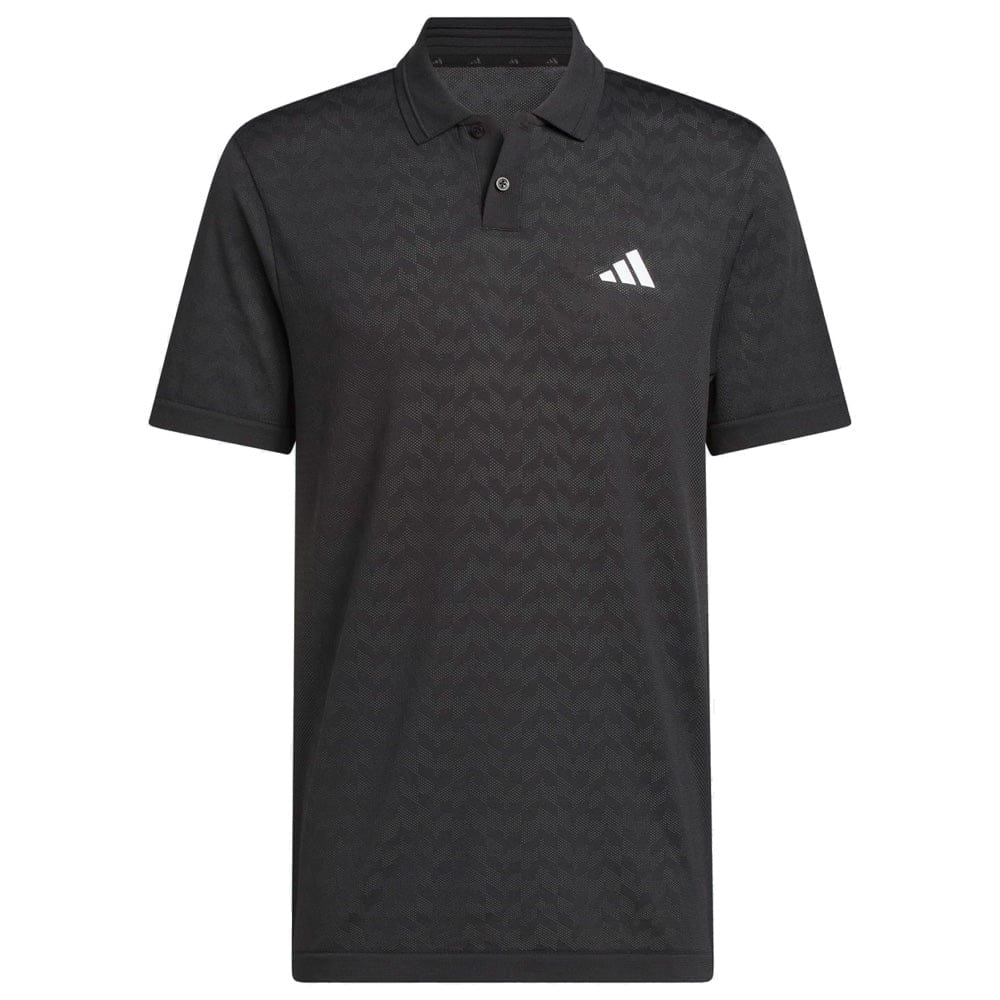 adidas Ultimate365 Tour Seamless Polo Shirt - Black/Carbon