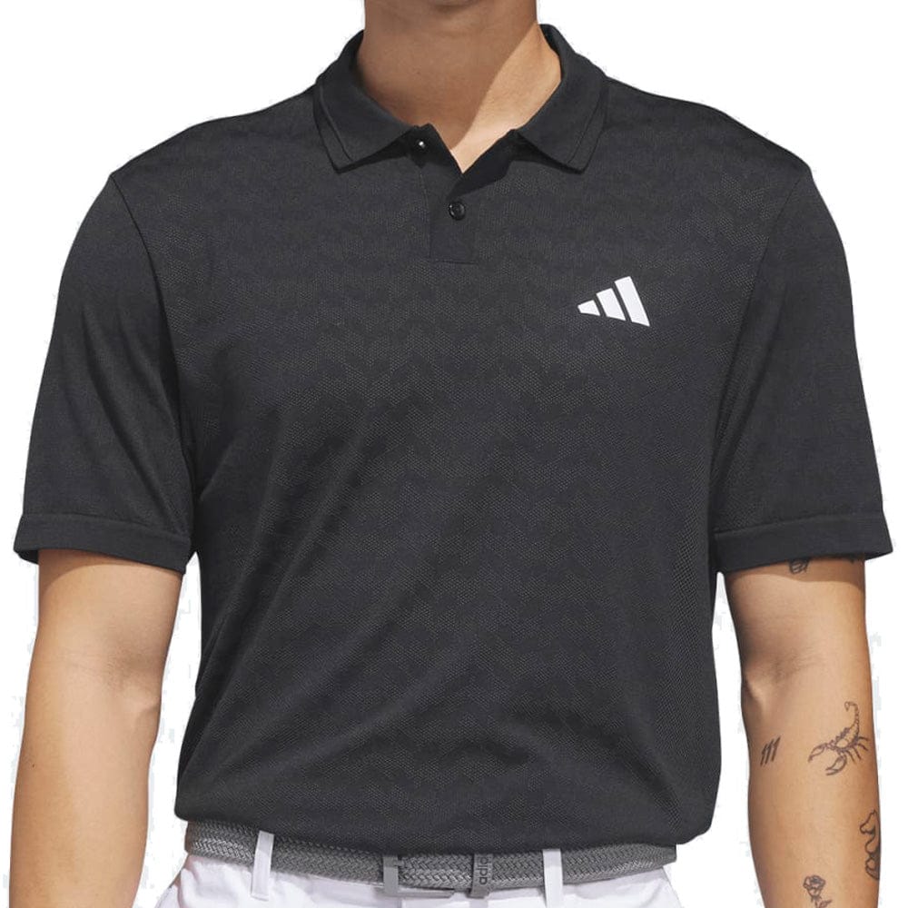 adidas Ultimate365 Tour Seamless Polo Shirt - Black/Carbon
