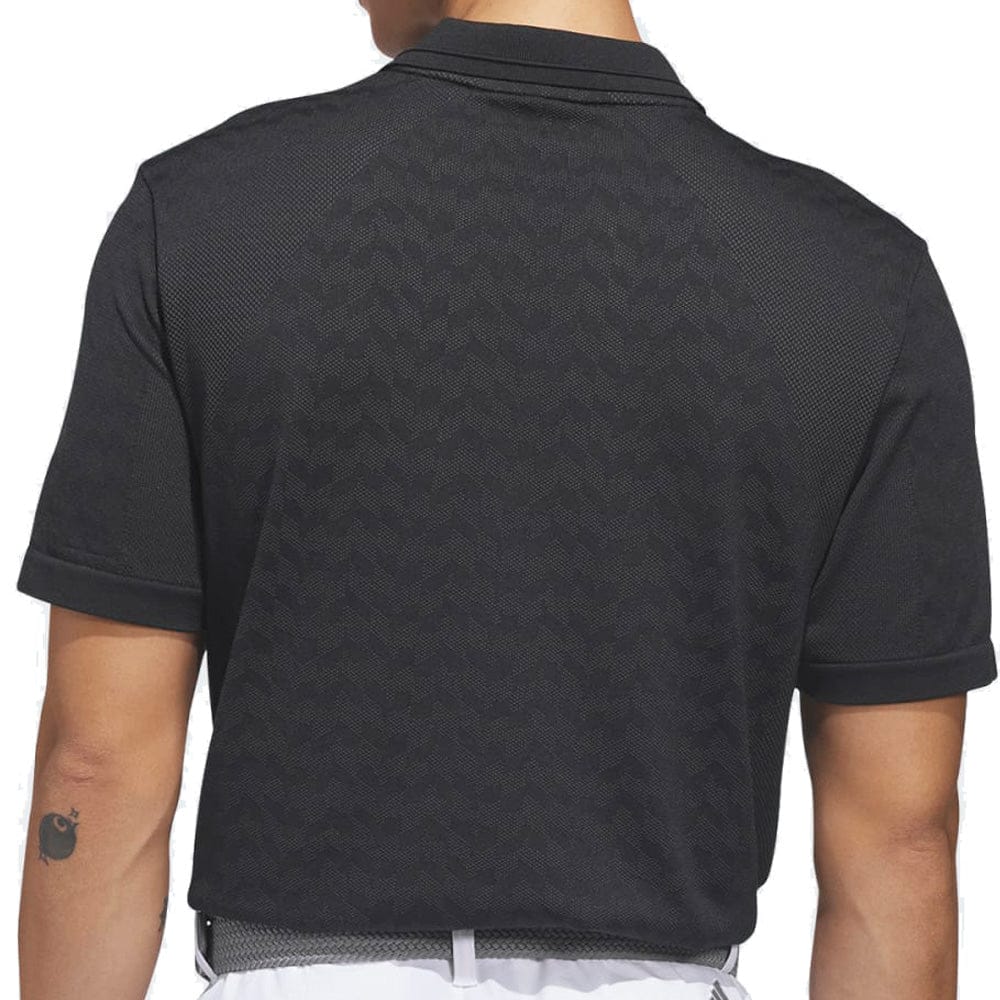 adidas Ultimate365 Tour Seamless Polo Shirt - Black/Carbon