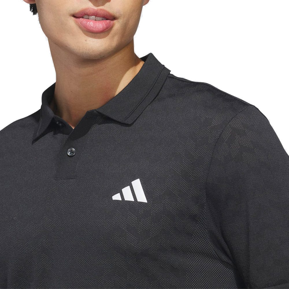 adidas Ultimate365 Tour Seamless Polo Shirt - Black/Carbon