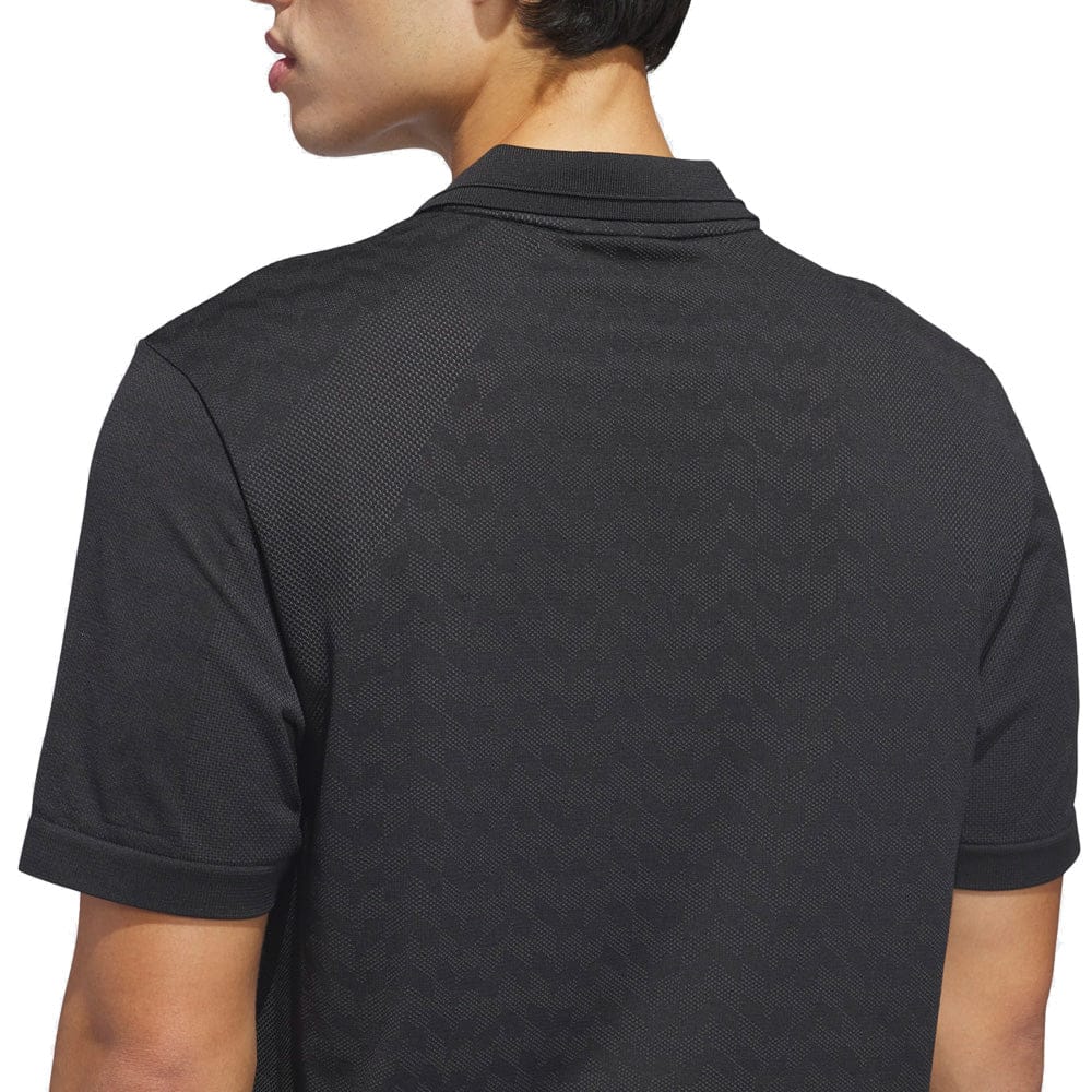 adidas Ultimate365 Tour Seamless Polo Shirt - Black/Carbon