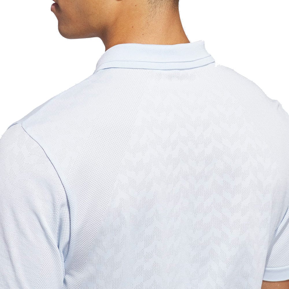 adidas Ultimate365 Tour Seamless Polo Shirt - Crystal Sky/White
