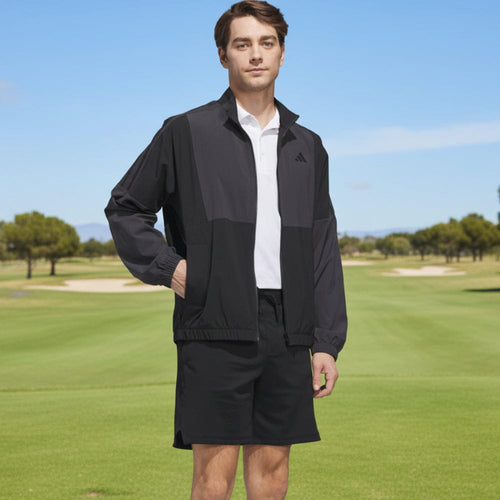 adidas Beyond Twistweave Full-Zip Windbreaker - Black/Carbon