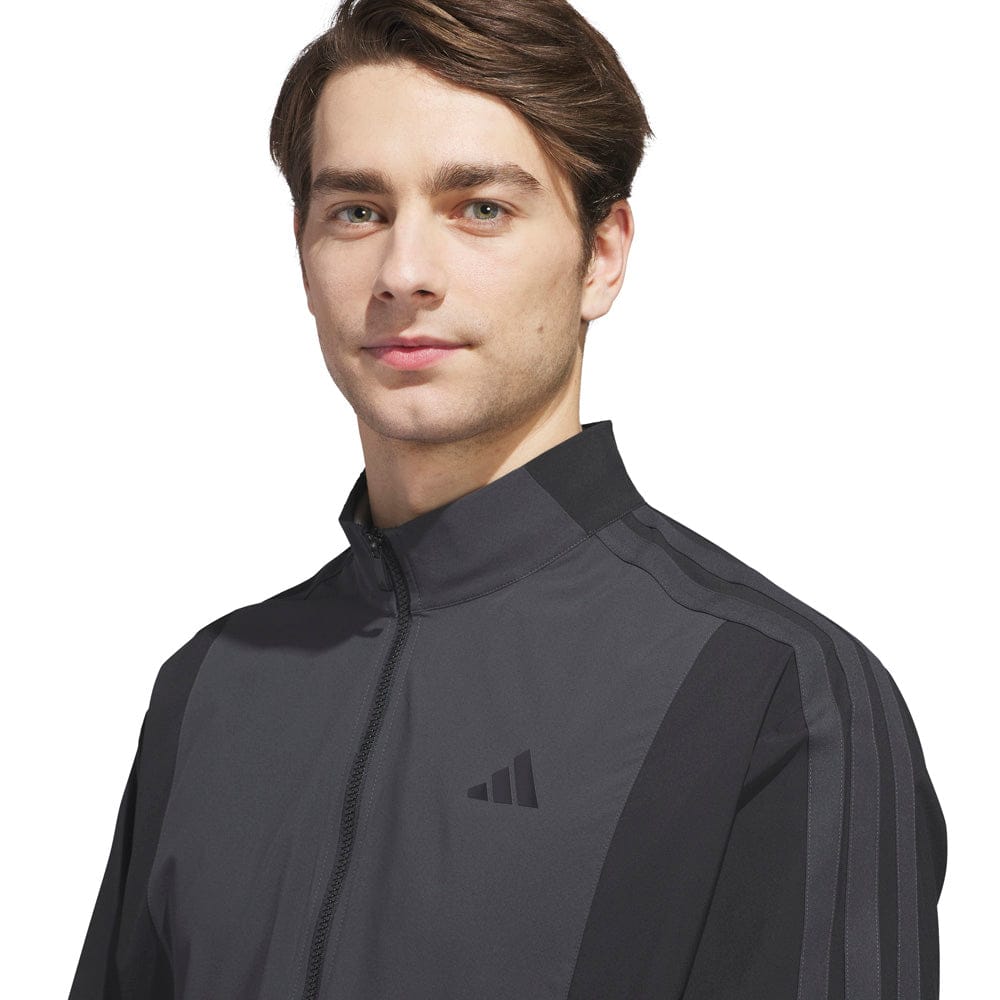 adidas Beyond Twistweave Full-Zip Windbreaker - Black/Carbon