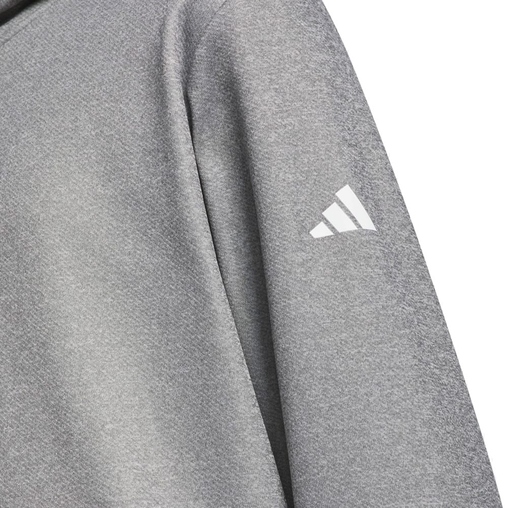adidas Youth Crestable Climawarm Hoodie - Grey Three Mel