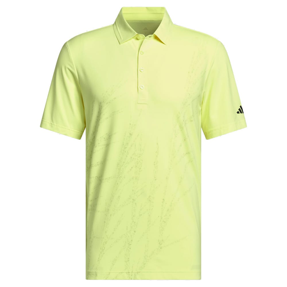 adidas Ultimate365 Tour Cool Feeling Fescue Polo Shirt - Frozen Lemon