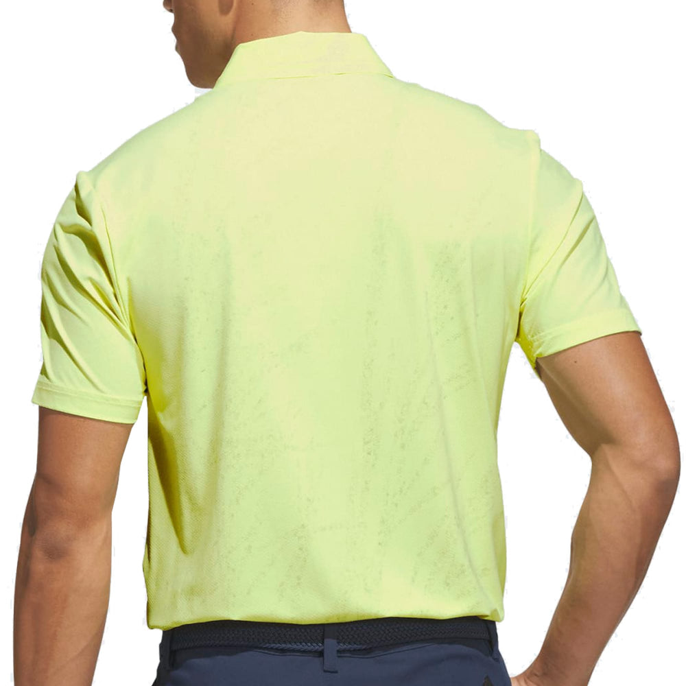 adidas Ultimate365 Tour Cool Feeling Fescue Polo Shirt - Frozen Lemon