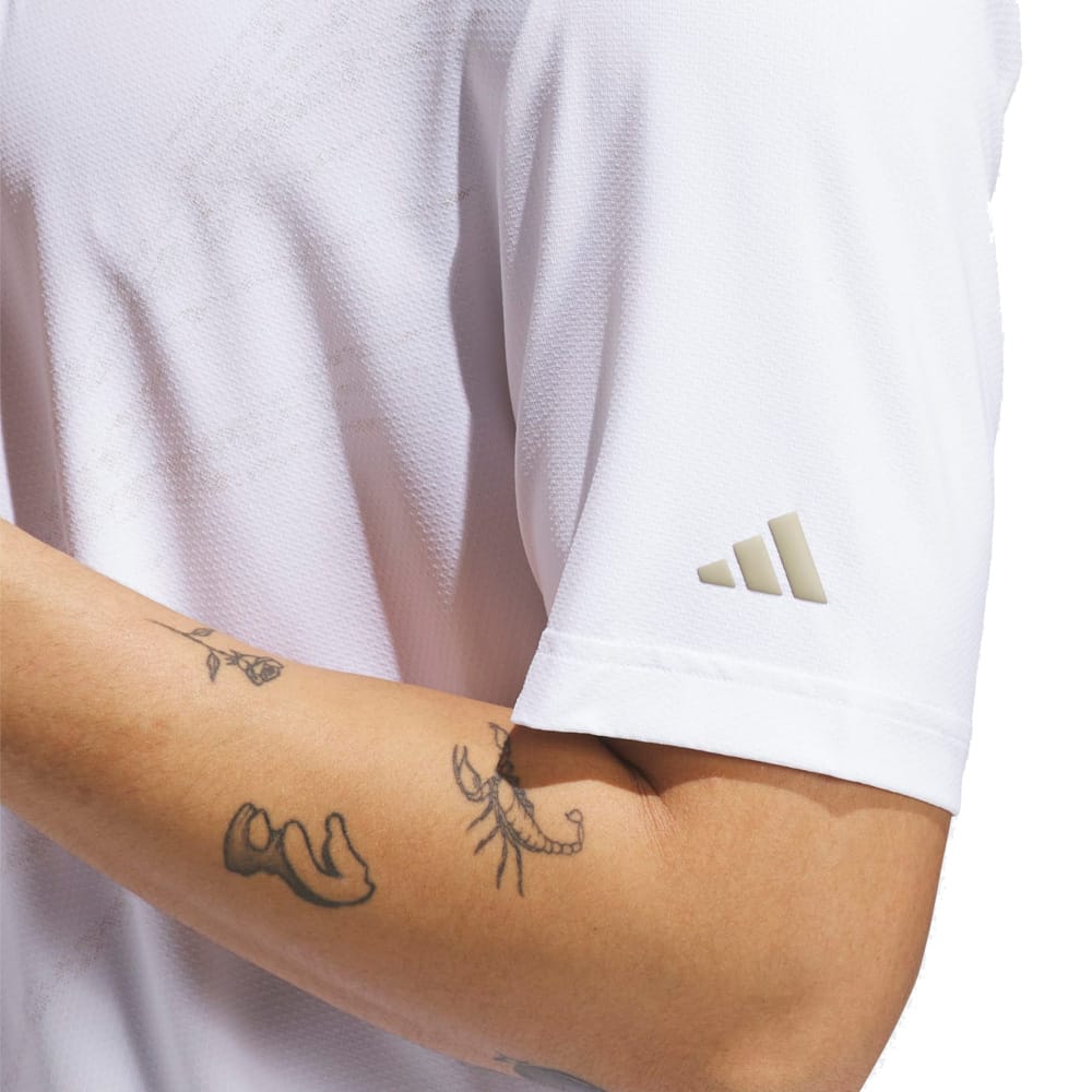 adidas Ultimate365 Tour Cool Feeling Fescue Polo Shirt - White