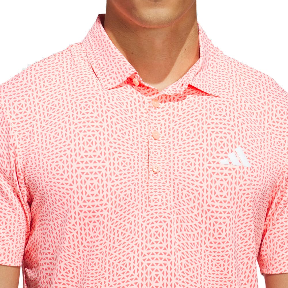 adidas Ultimate365 Tour Cool Feeling Deco Polo Shirt - Frozen Turbo/Pure Turbo