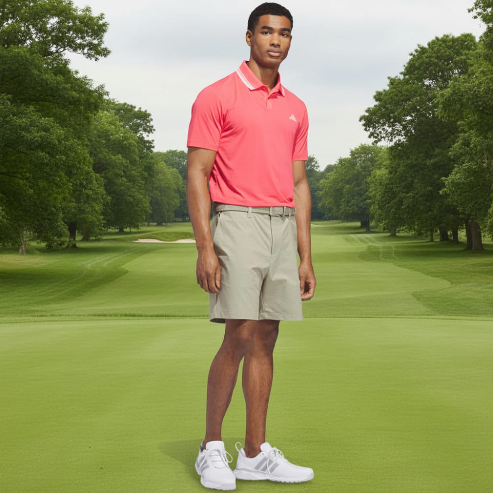 adidas Ultimate365 Tour Climacool Polo Shirt - Pure Turbo