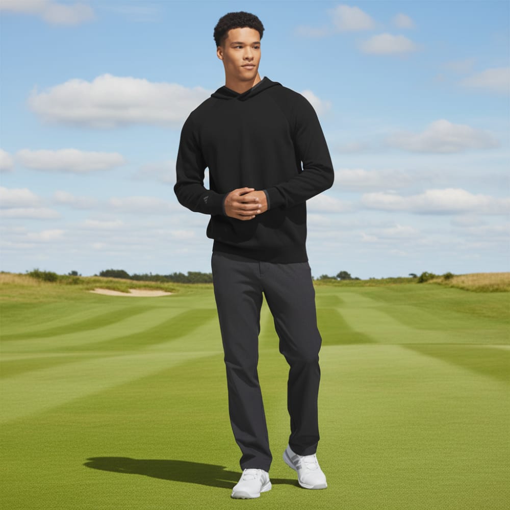 adidas Ultimate365 Tour Twistknit Hoodie - Black