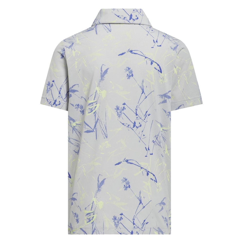 adidas Youth Climacool Mesh Printed Polo Shirt - Frozen Lemon