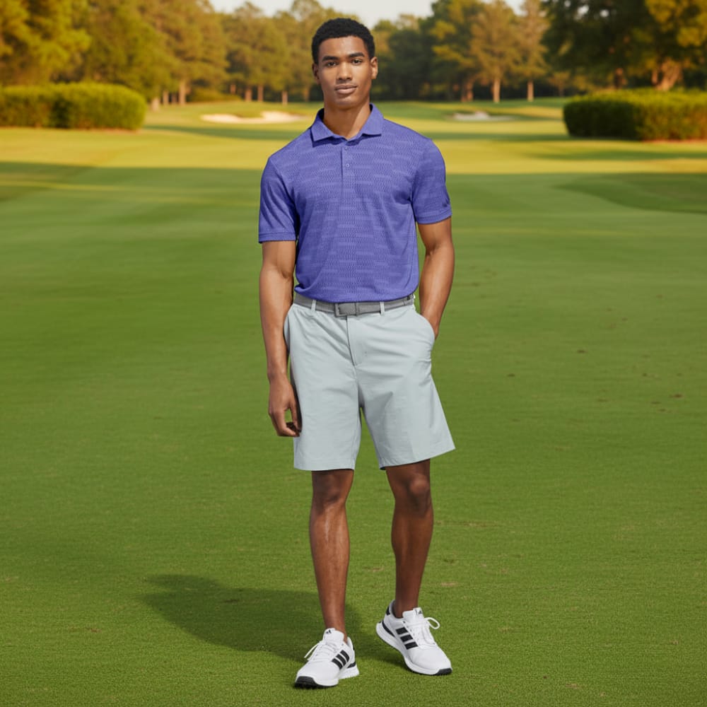 adidas Ultimate365 Jacquard Polo Shirt - Dual Indigo