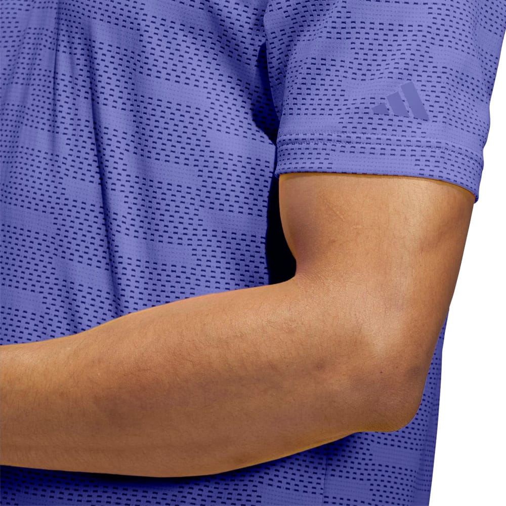 adidas Ultimate365 Jacquard Polo Shirt - Dual Indigo