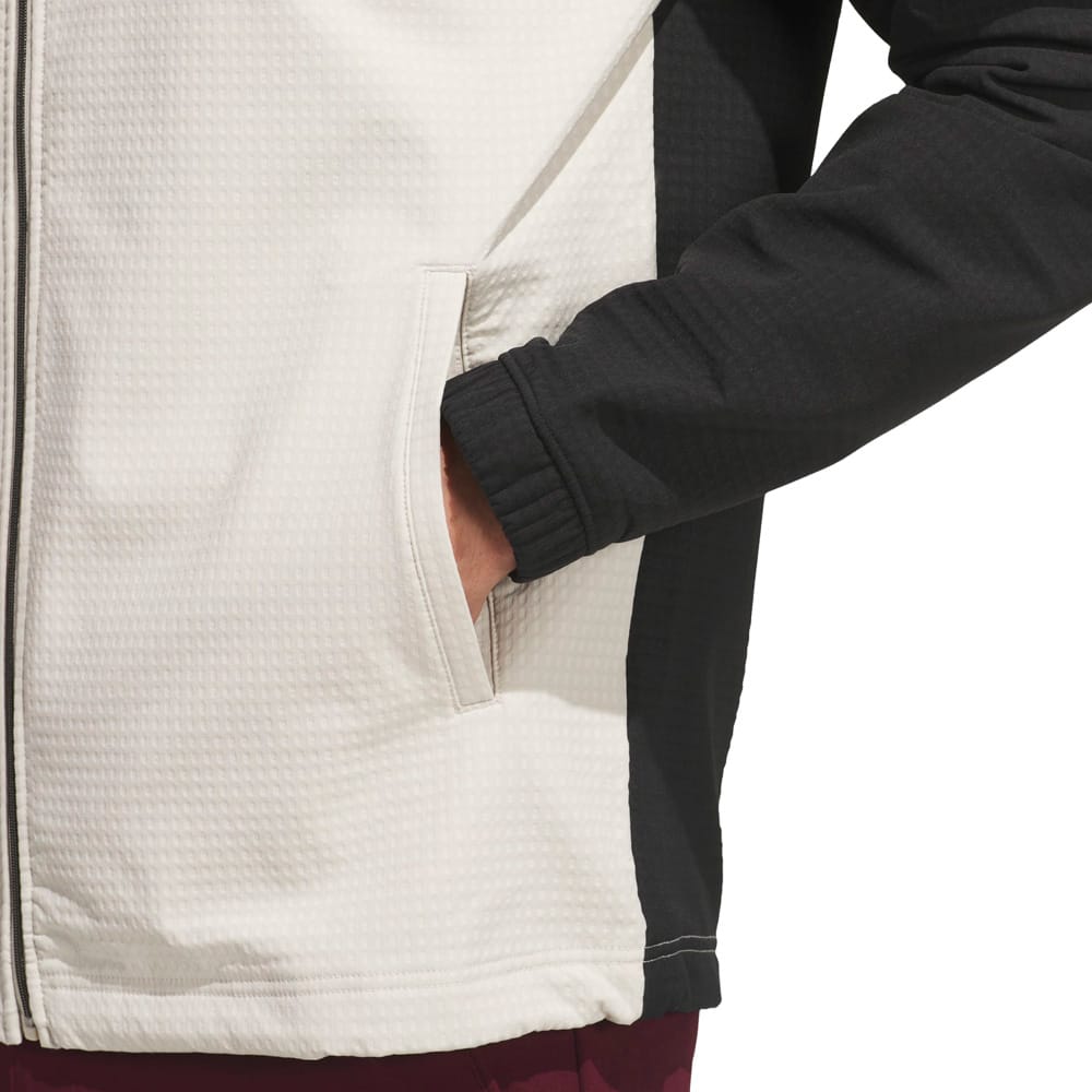 adidas Ultimate365 Wind Woven Full-Zip Sweatshirt - Black/Alumina