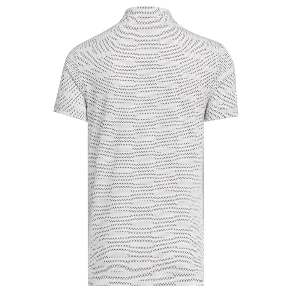 adidas Youth Jacquard Polo Shirt - White