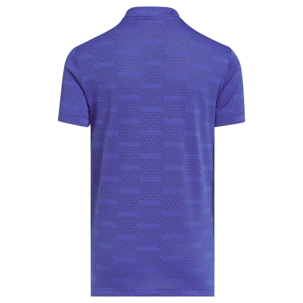 adidas Youth Jacquard Polo Shirt - Dual Indigo