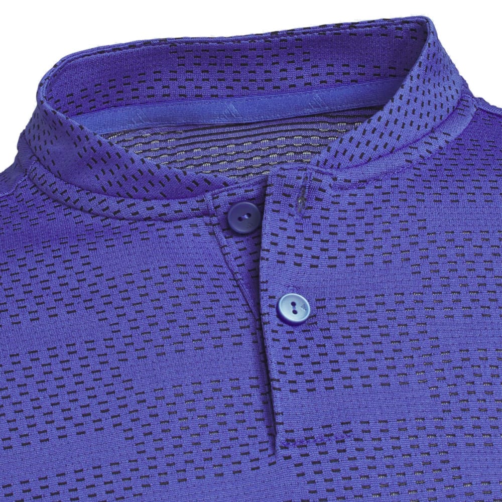 adidas Youth Jacquard Polo Shirt - Dual Indigo