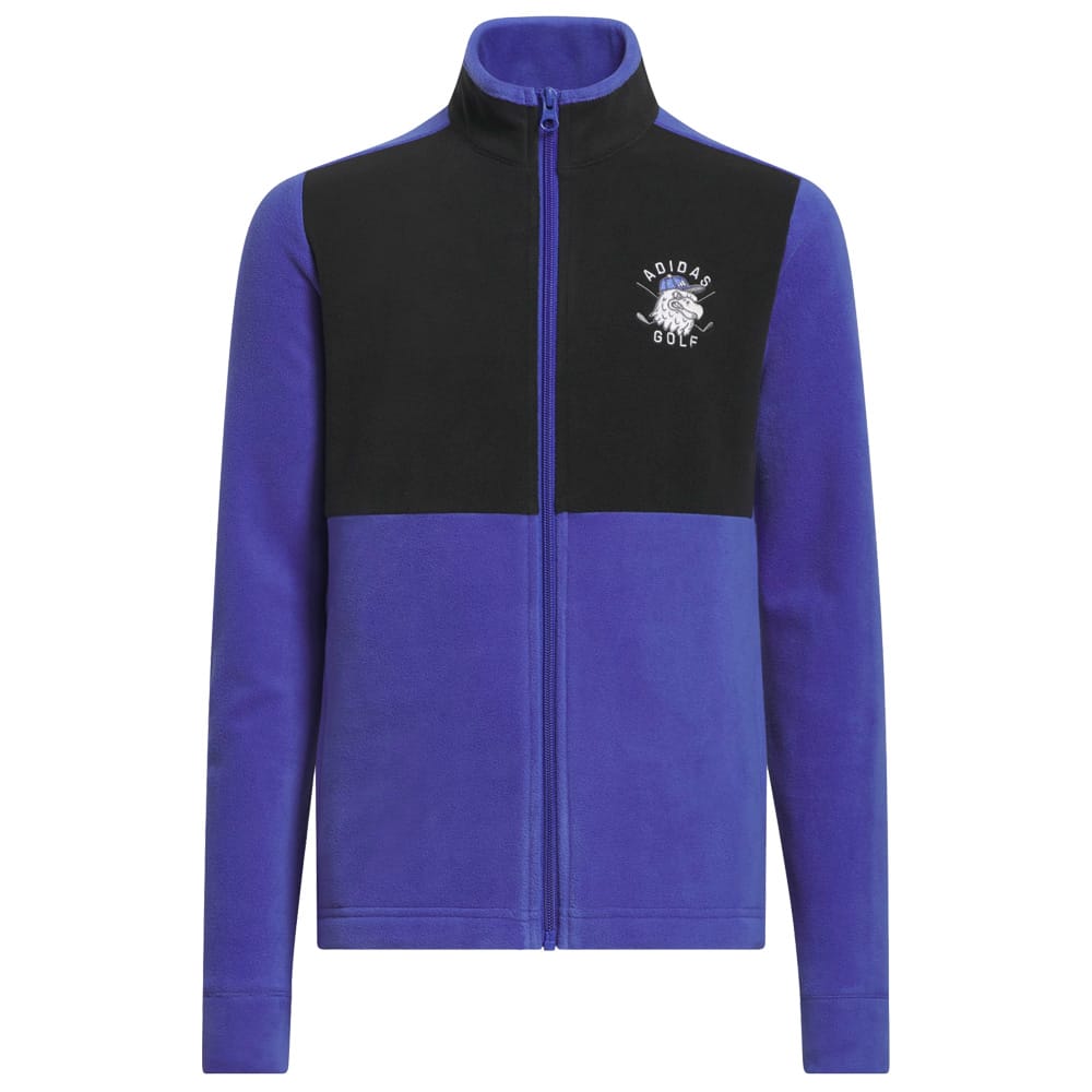 adidas Youth Fleece Jacket - Dual Indigo