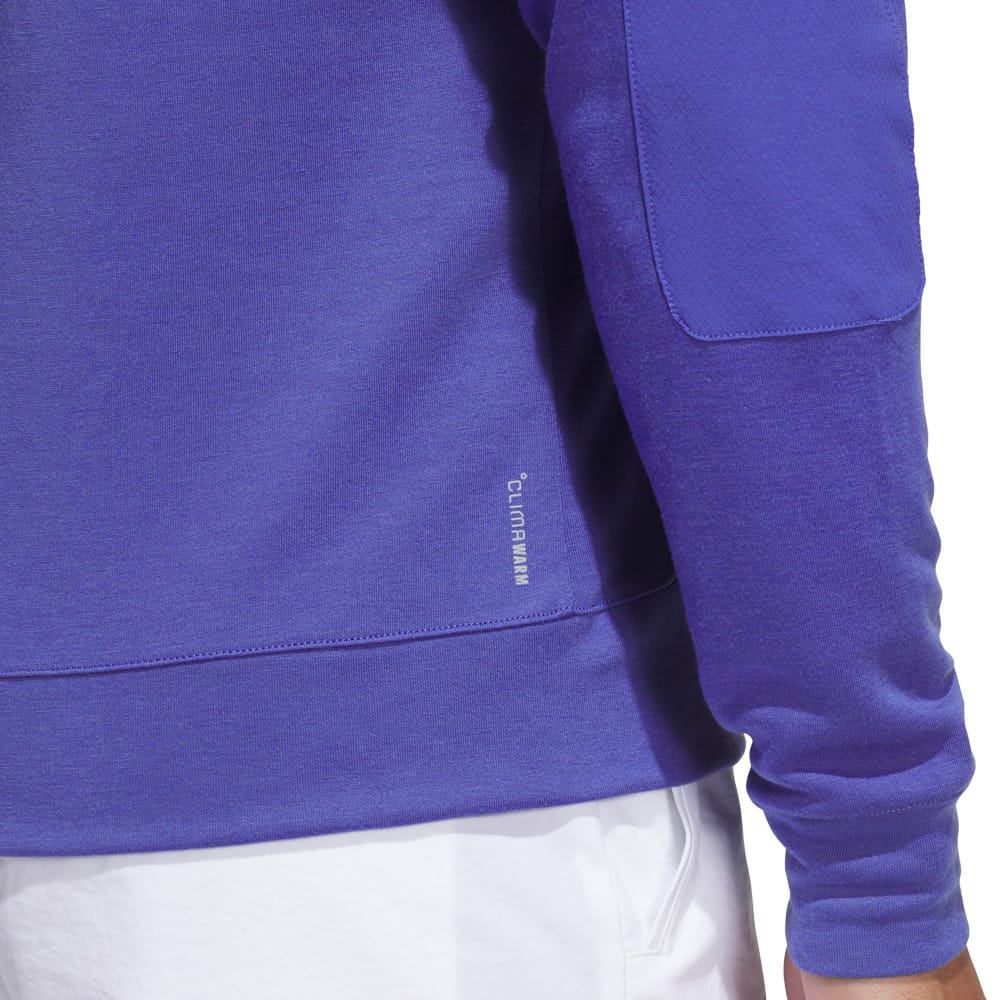 adidas Ultimate365+ Course Control Hybrid 1/4 Zip Sweatshirt - Dual Indigo