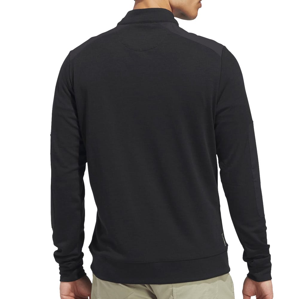 adidas Ultimate365+ Course Control Hybrid 1/4 Zip Sweatshirt - Black