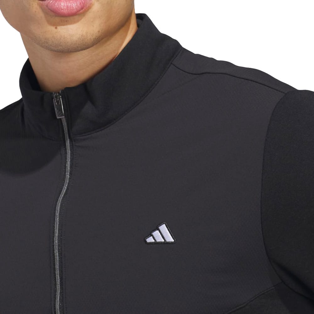 adidas Ultimate365+ Course Control Hybrid 1/4 Zip Sweatshirt - Black