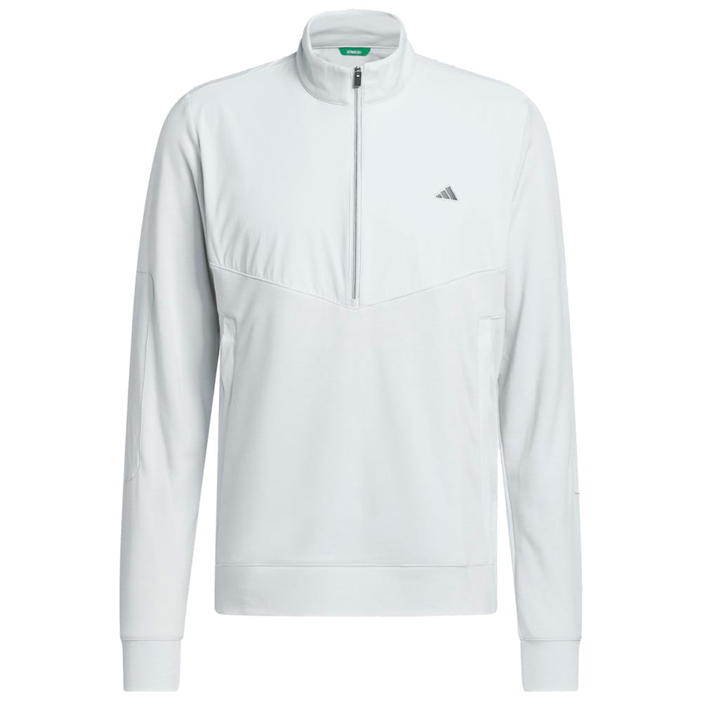 adidas Ultimate365+ Course Control Hybrid 1/4 Zip Sweatshirt - Clear Grey