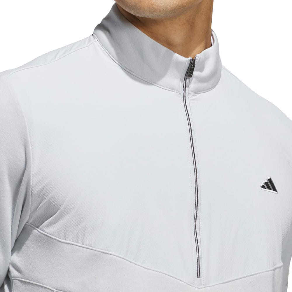 adidas Ultimate365+ Course Control Hybrid 1/4 Zip Sweatshirt - Clear Grey