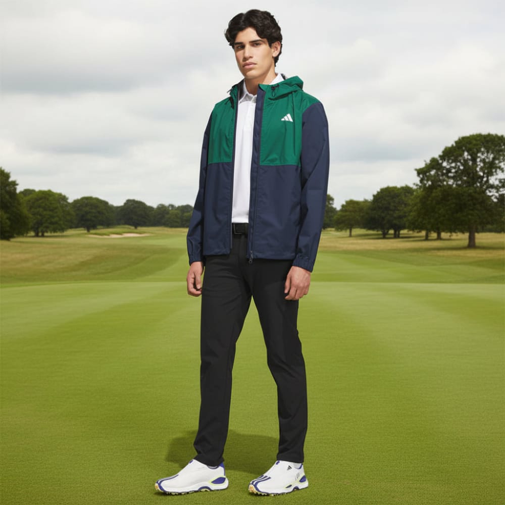 adidas Ultimate365 Climaproof Full-Zip Waterproof Jacket - Collegiate Navy