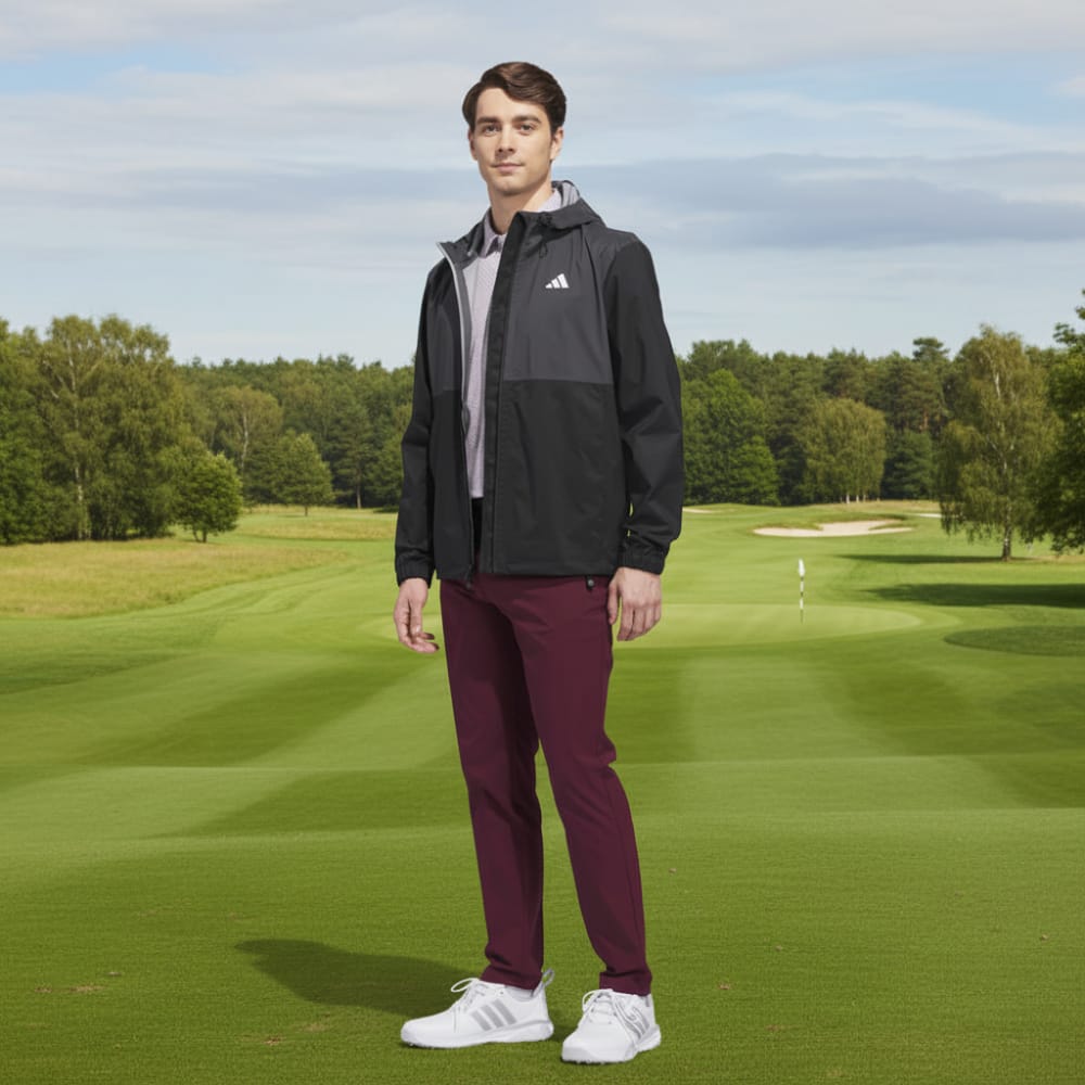 adidas Ultimate365 Climaproof Full-Zip Waterproof Jacket - Black