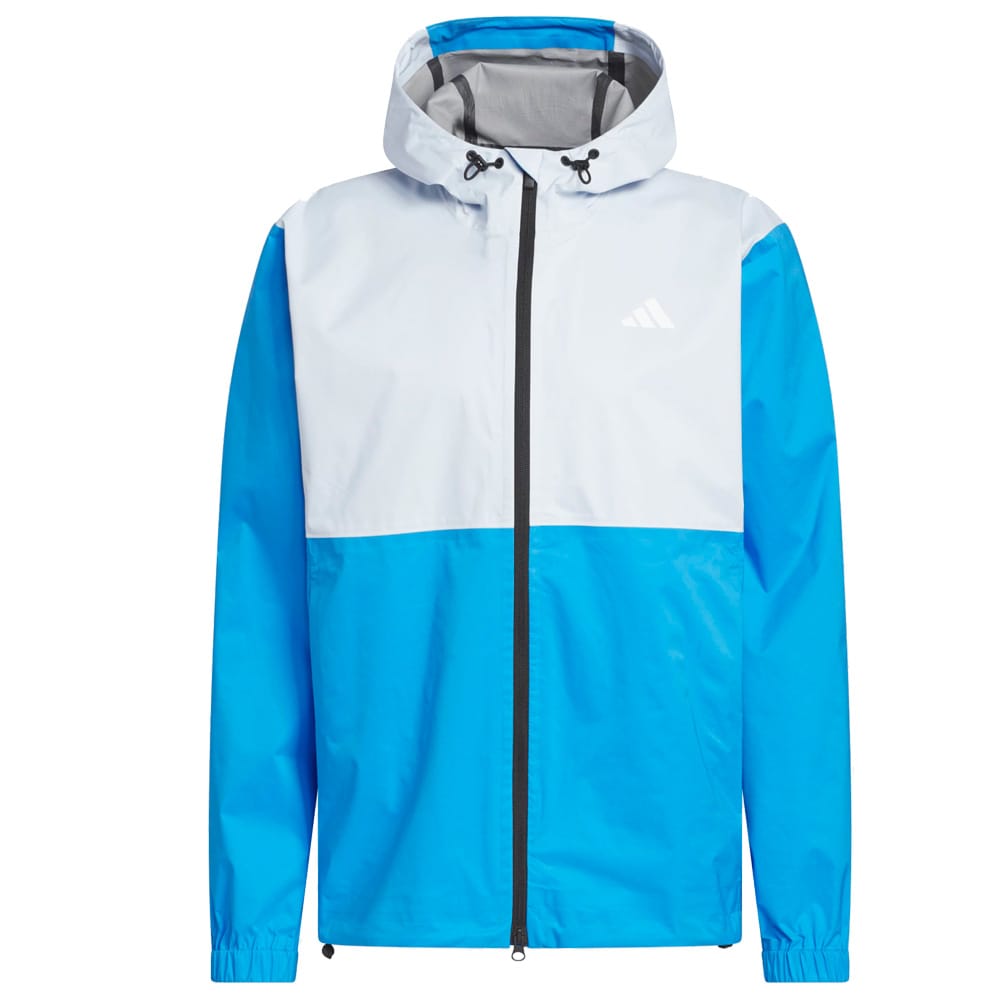 adidas Ultimate365 Climaproof Full-Zip Waterproof Jacket - Lucid Ray Blue