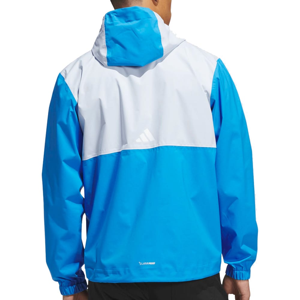 adidas Ultimate365 Climaproof Full-Zip Waterproof Jacket - Lucid Ray Blue
