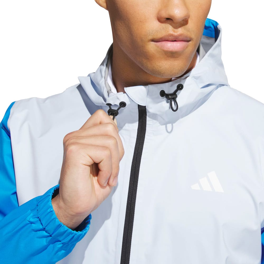 adidas Ultimate365 Climaproof Full-Zip Waterproof Jacket - Lucid Ray Blue