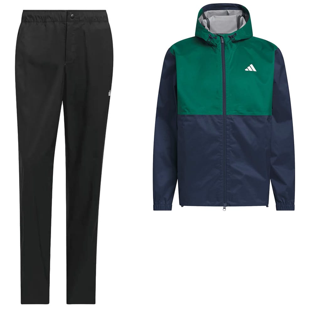 adidas Ultimate365 Climaproof Full-Zip Waterproof Suit - Collegiate Navy/Black