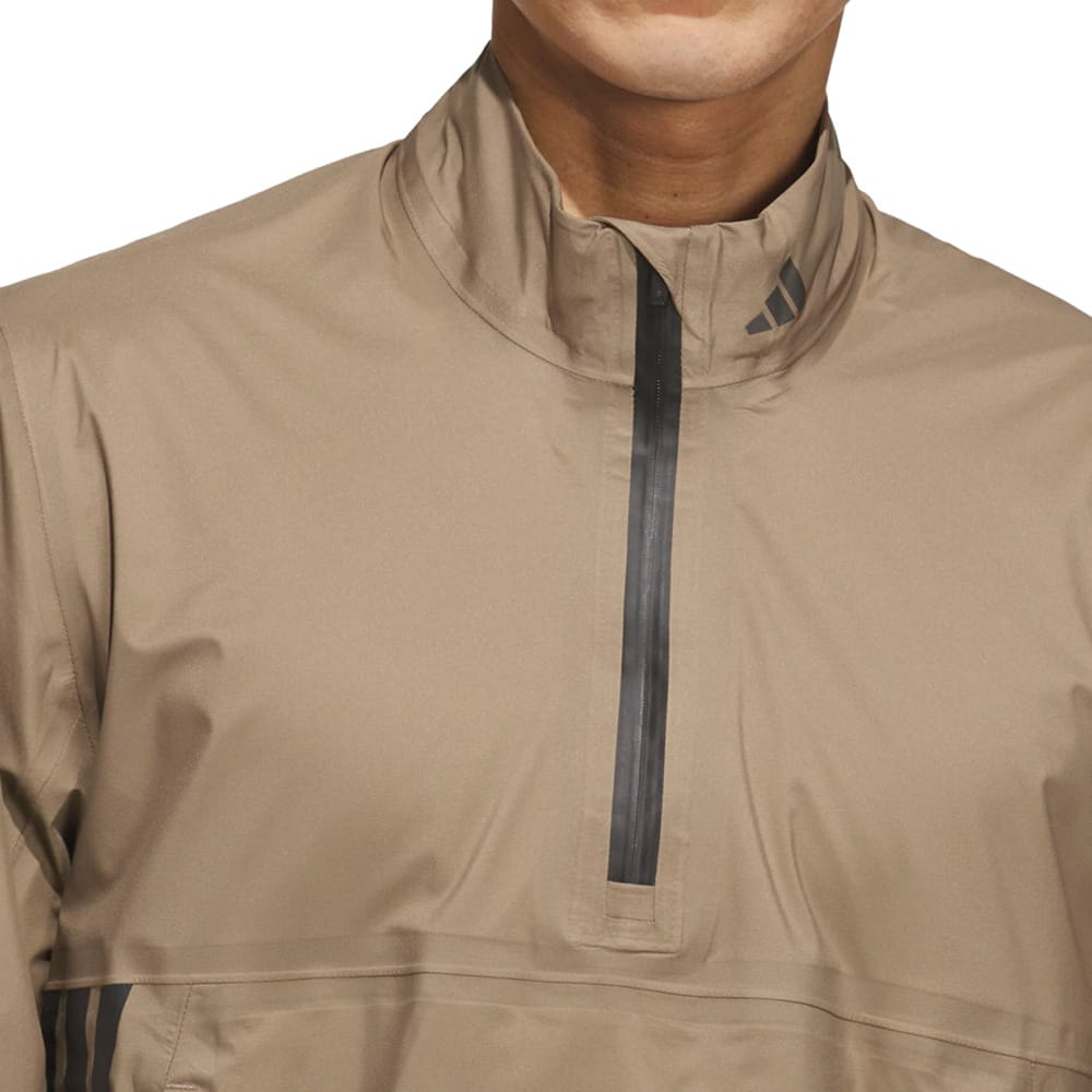 adidas Ultimate365 Tour CLIMAPROOF+ Half-Zip Waterproof Jacket - Khaki Six